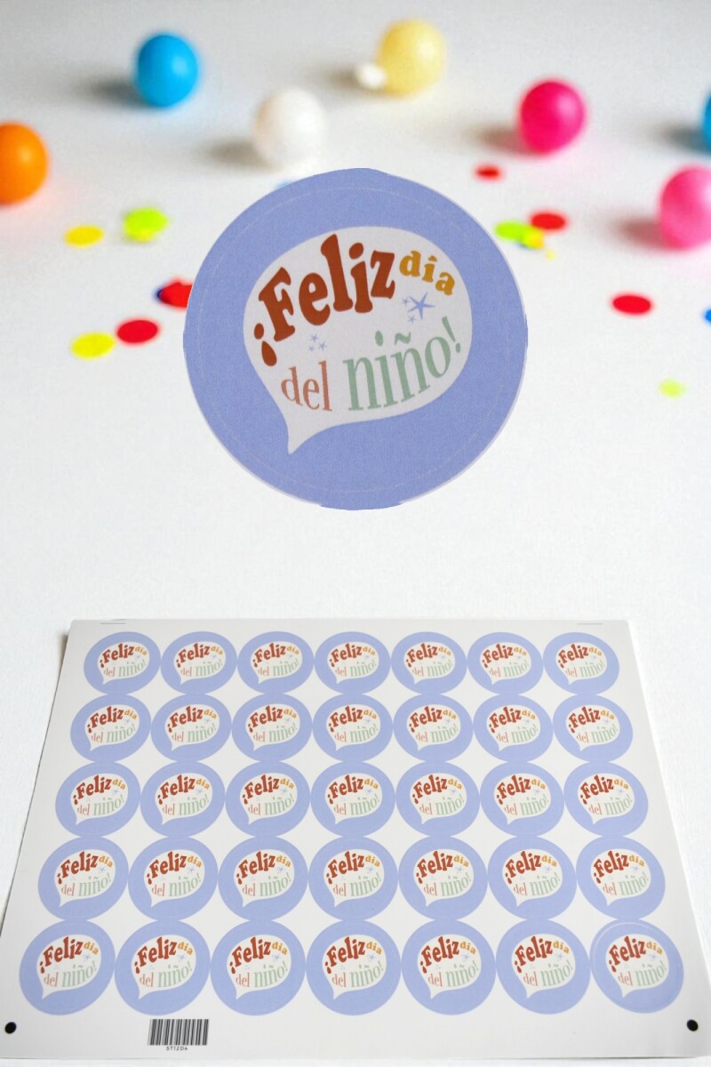 Stickers día del niño plancha - DISEÑO 4 