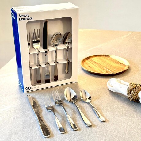 Juego De Cubiertos Acero Inoxidable 20 Piezas Juego De Cubiertos Acero Inoxidable 20 Piezas