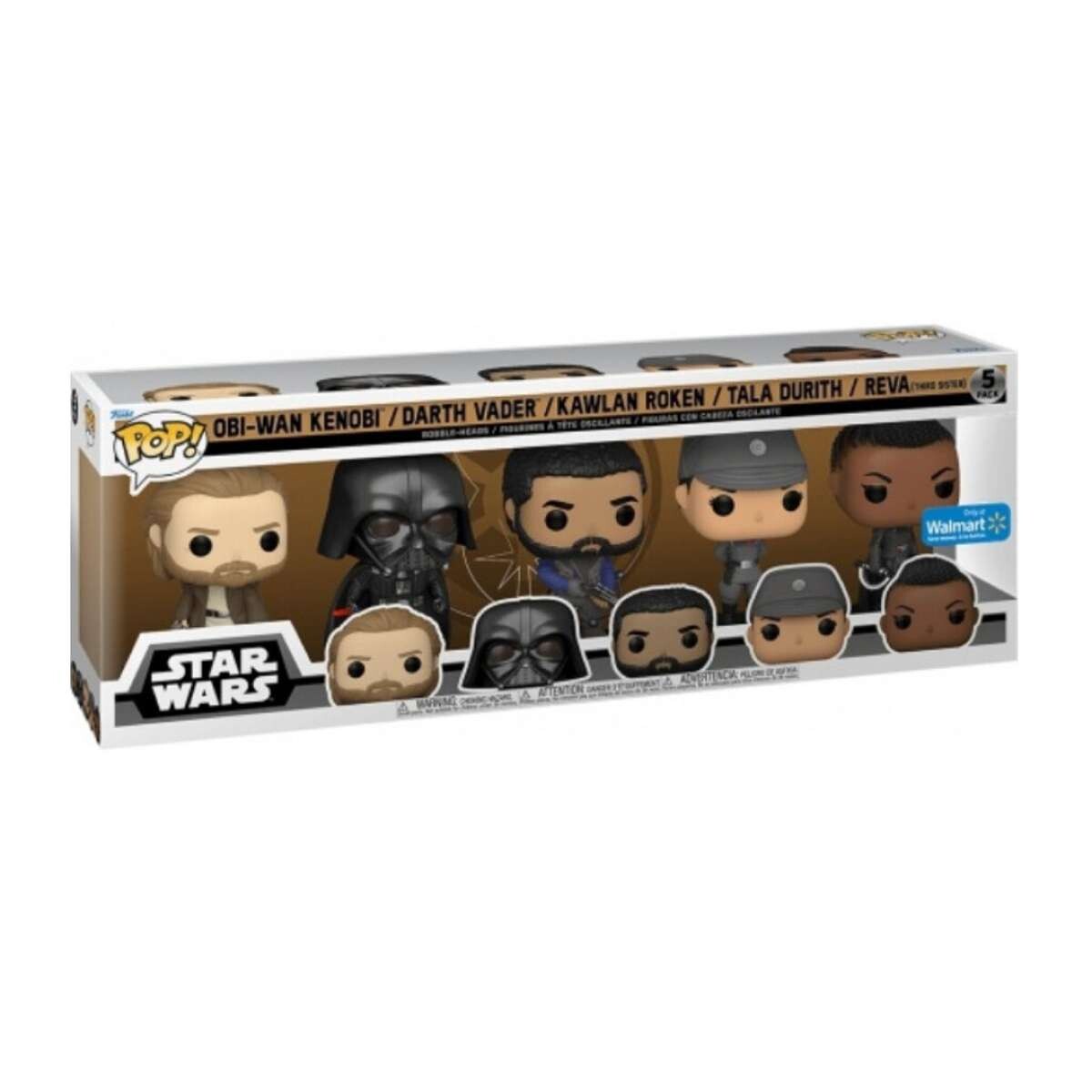 Obi Wan Kenobi - Darth Vader - Kawlan Rowken - Tala Durith & Reva Star Wars Pack [Exclusivo] - 4 