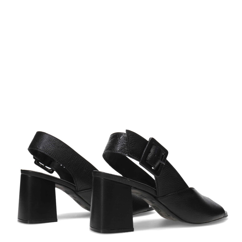 Sandalias de Mujer Bottero con Hebilla y Punta Abierta Negro