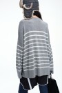 SWEATER RAYAS Gris