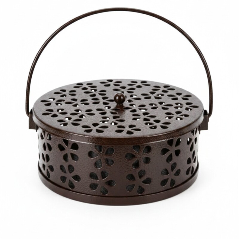 PORTA ESPIRAL METAL RED MARRON 14X7CM Unica