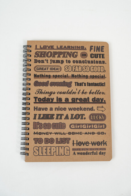 Cuaderno Sharon Estampado 1