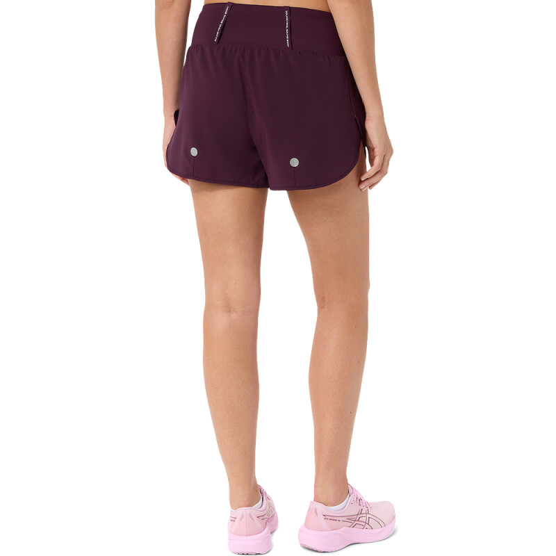 Short Running Road 3.5In Mujer Dark Aubergine