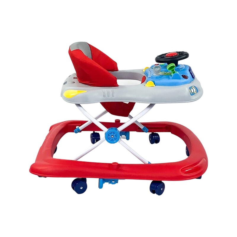 Andador ajustable Bebesit Runner con juegos Rojo