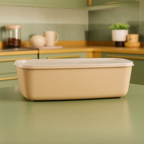 Pote rectangular multiuso 5lts CAPPUCCINO