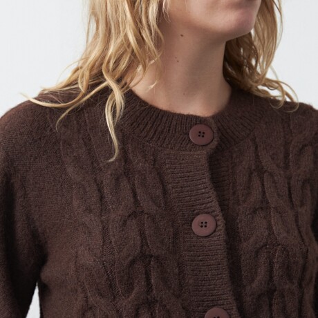 CARDIGAN BOREAL Chocolate