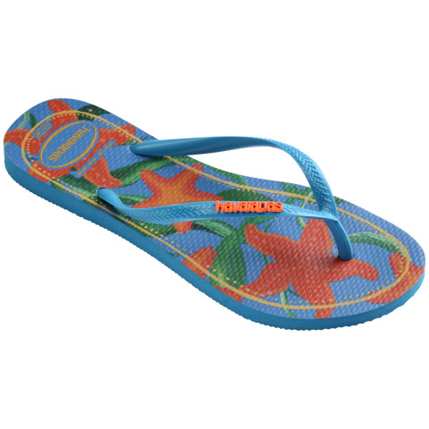 Slim Tropical - Mujer Azul Turquesa