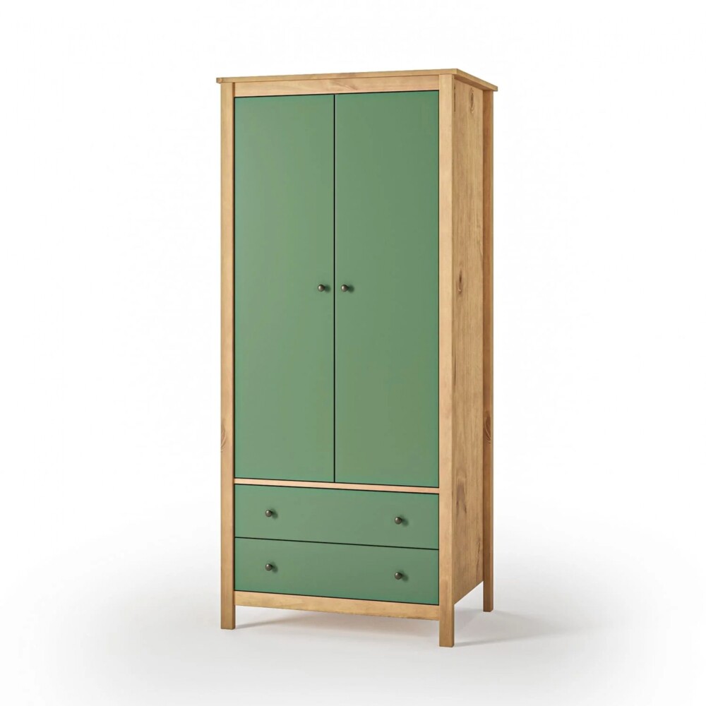 Ropero 2 Puertas 2 Cajones - Mari Verde