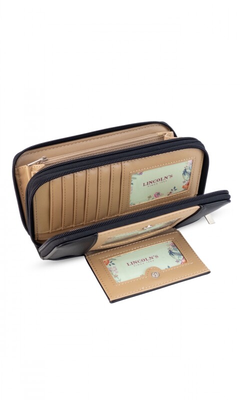 BILLETERA HIBISCO NEGRO