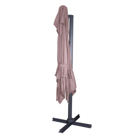 SOMBRILLA ALUM 3*3M ALUMINIO NATURAL-BEIGE CHESTER