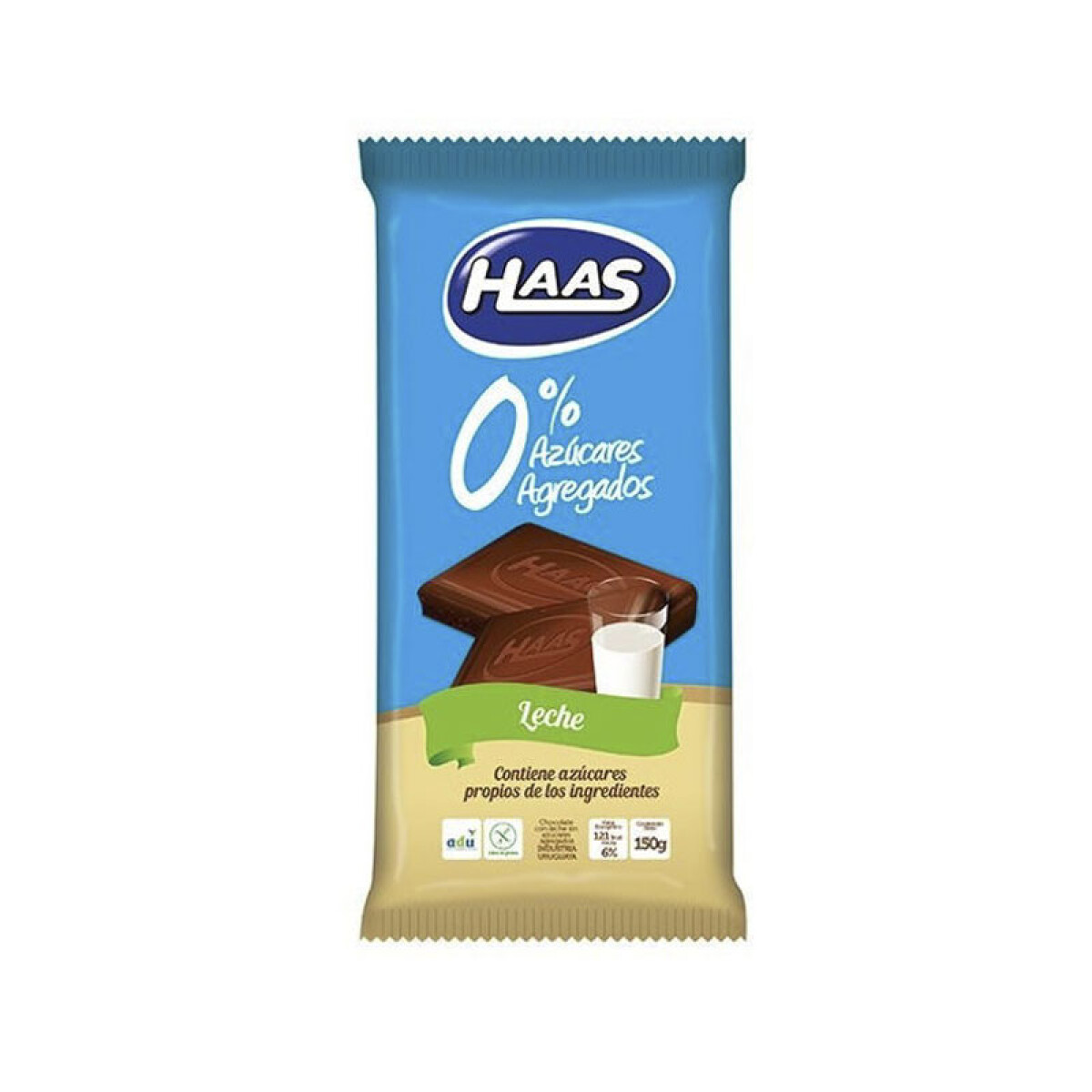 Chocolate HASS 0% Azúcar Tableta150Grs - Leche 
