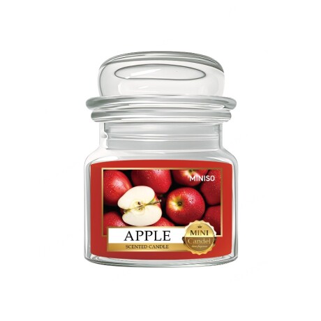 Vela en frasco manzana
