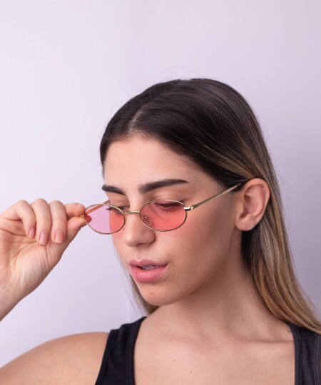 METAL SUNNIES OVAL PINK