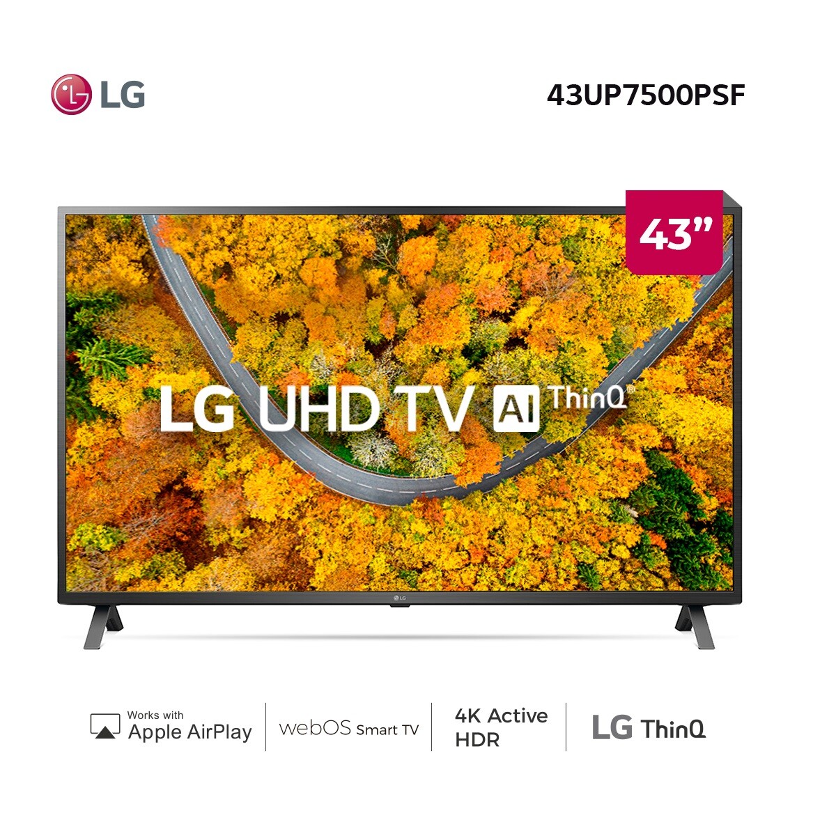 Smart TV LG 43" UHD 43UP7500PSF 