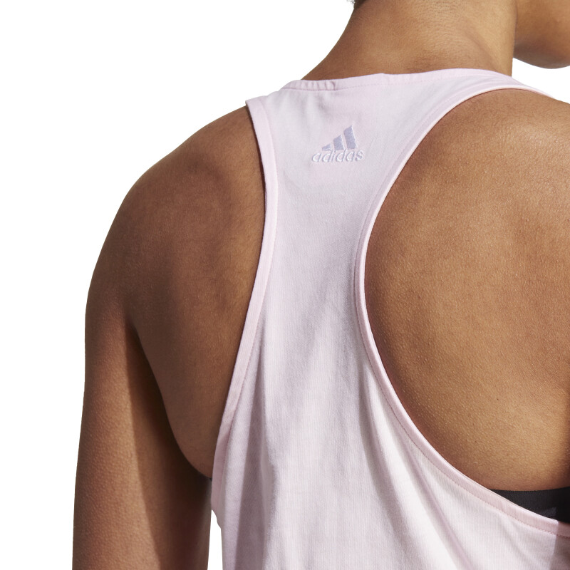 Musculosa de Mujer Adidas Lin Rosa - Blanco