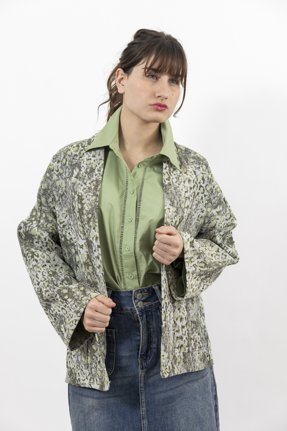 CHAQUETA C/ALGODON DUNA VERDE