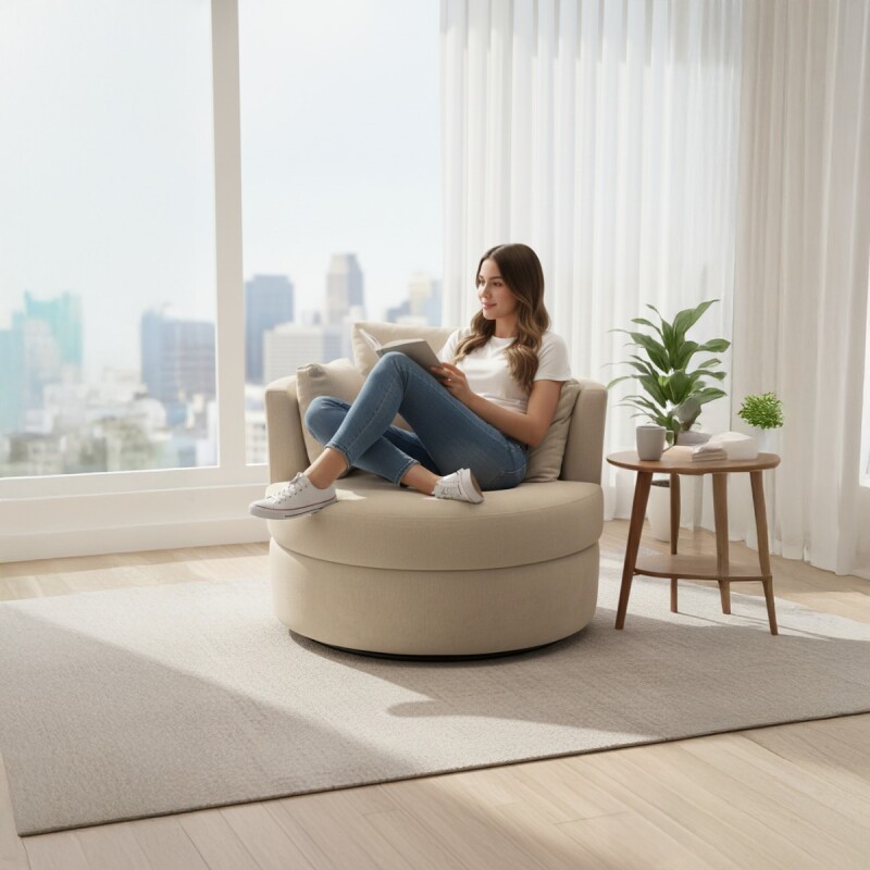 TUMBONA GIRATORIA LUZ - BEIGE 402249 (CD) Unica