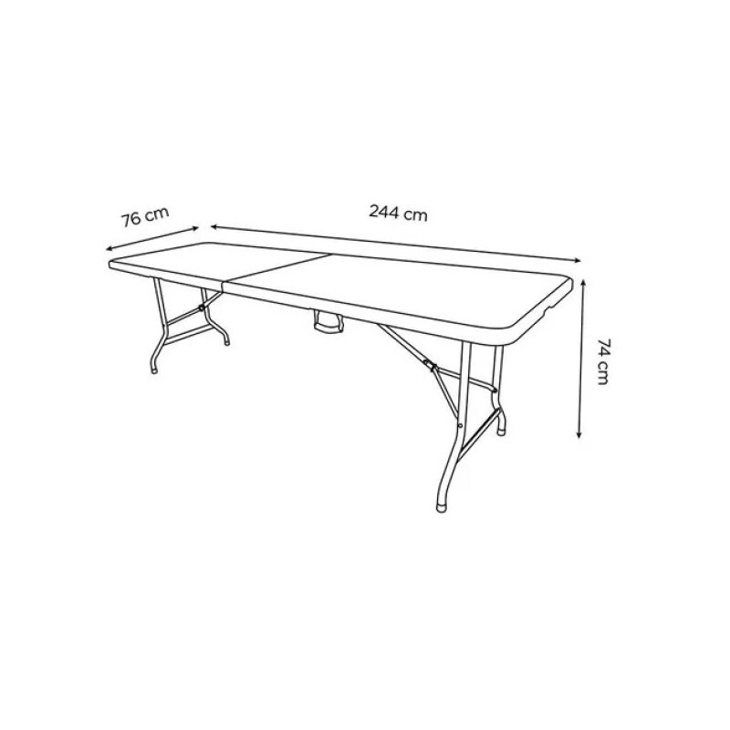 Mesa Plastica Nortwest Plegable Tipo Valija 2.40cm Mesa Plastica Nortwest Plegable Tipo Valija 2.40cm