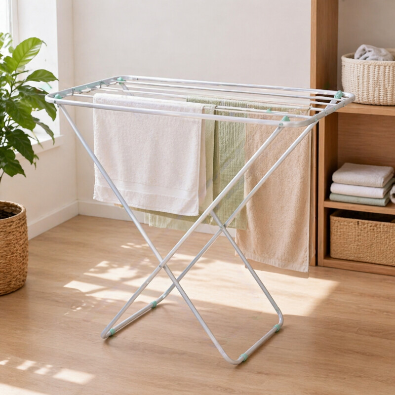 Tendedero de piso Slim en aluminio GRIS