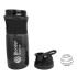 Caramañola Botella Deportiva Mezcladora Shaker Calidad Variante Color Negro