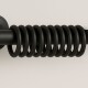 Setx10 argolla plástica para cortina NEGRO