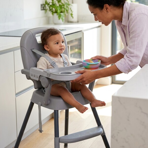 Silla De Bebe 3 En 1 Multiuso Sillita Gris
