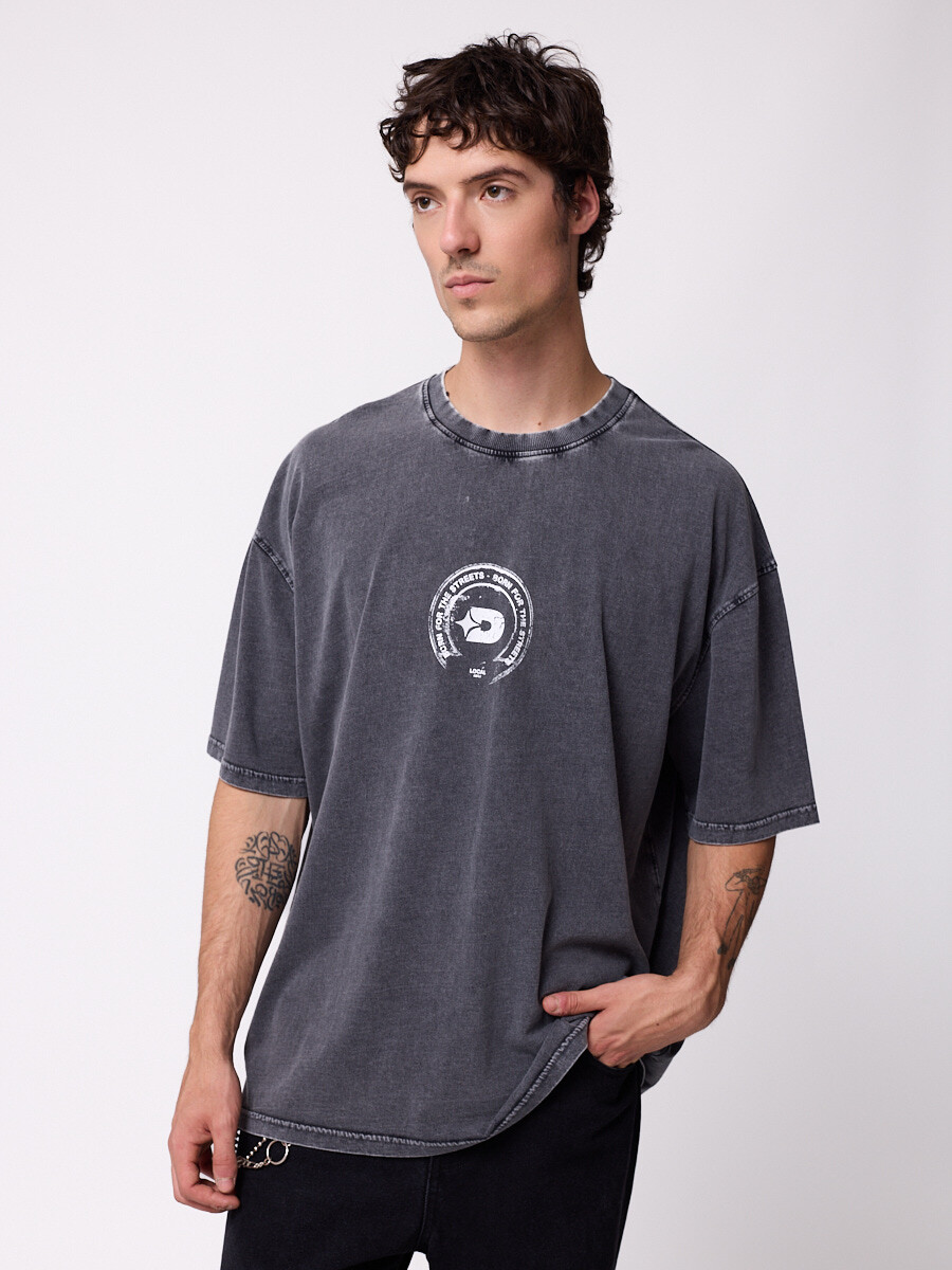 T-SHIRT RIVERSO DIXIE Gris Oscuro