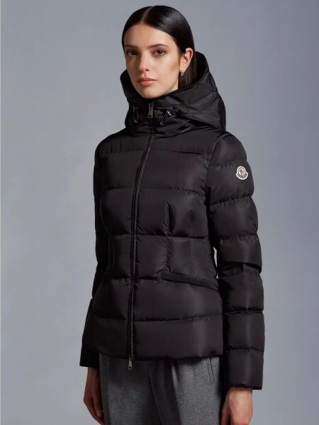Moncler -Chaqueta con capucha integrada rellena de plumas, AVOCE Negro