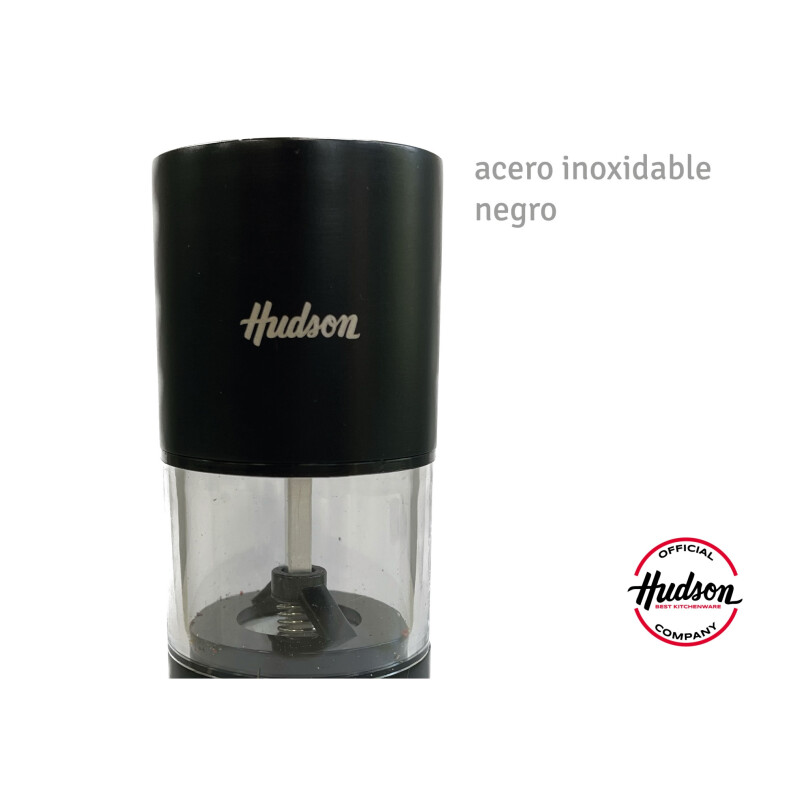 Molinillo De Acero Inoxidable Negro 125 Mm Linea Hudson Molinillo De Acero Inoxidable Negro 125 Mm Linea Hudson