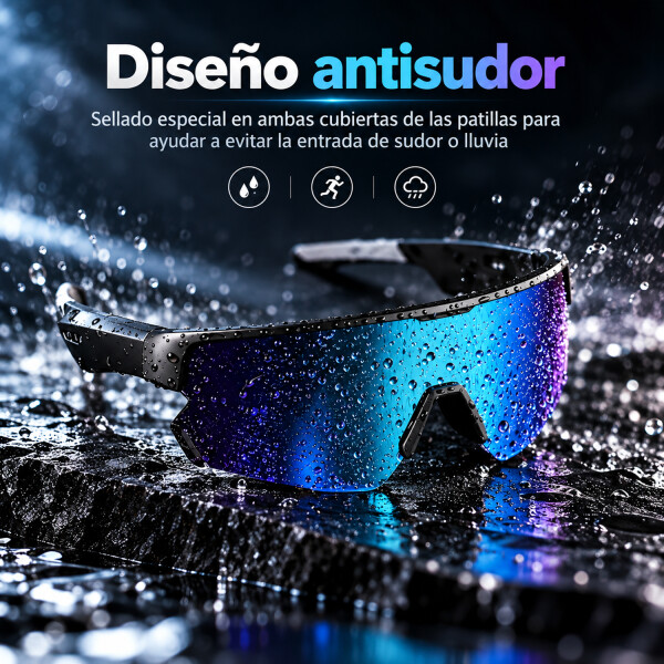 Lentes Inteligentes Blackview D2 Bluetooth Uv400 LENTES SMART BLACKVIEW D2 SPORT AZUL CL