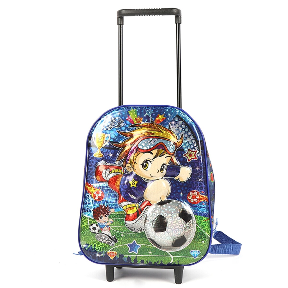 Mochila infantil con rueditas Canva Misuri - Fútbol 