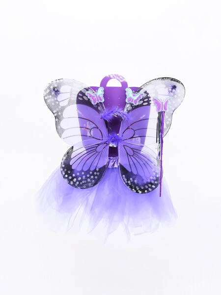 DISFRAZ MARIPOSA ILUMINADA LILA