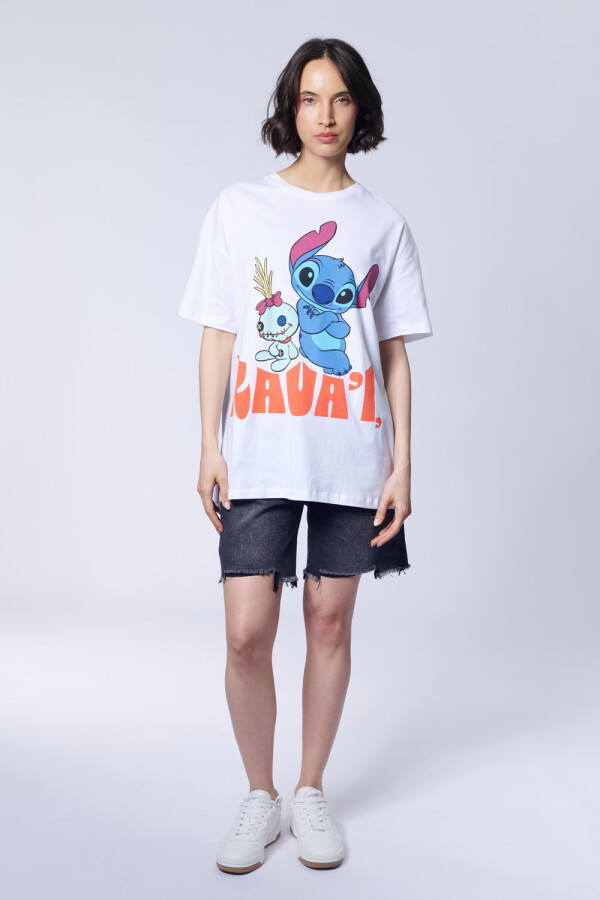 Remera manga corta Stitch