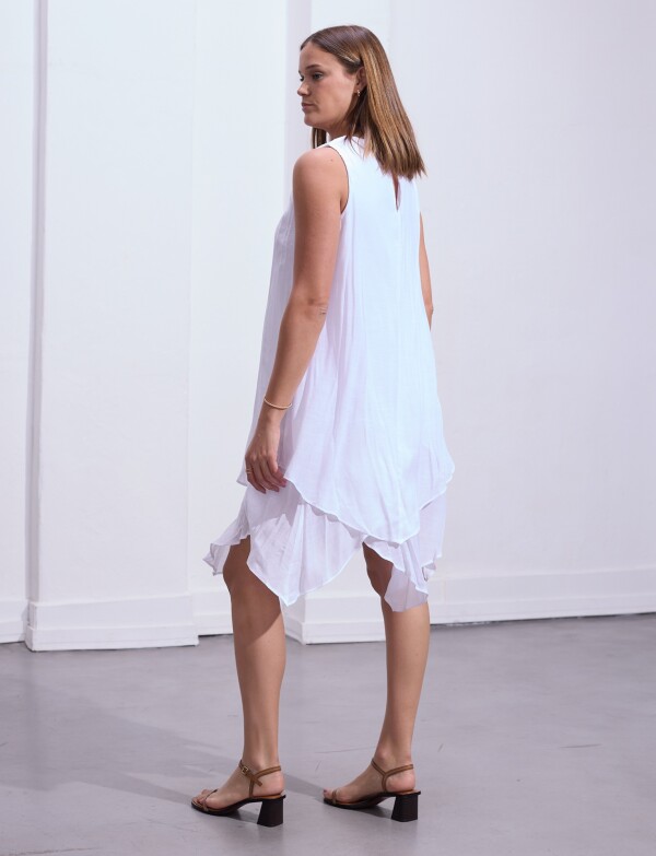 Vestido Det Bordado BLANCO
