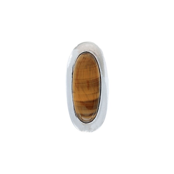 Anillo Oval-Plata 925-Piedra Ojo de Tigre-AN4361 conpiedra