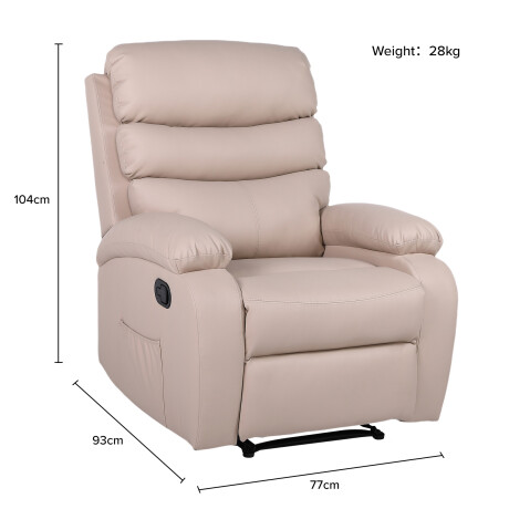 Sillon reclinable 1 cuerpo - Beige Sillon reclinable 1 cuerpo - Beige