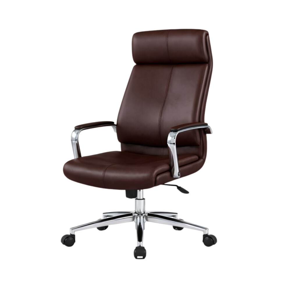 Silla de oficina Cromada Mariposa - Vortex Marrón