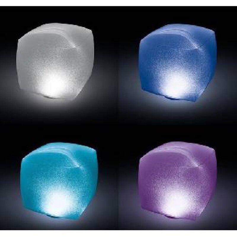 INTEX CUBO LUZ LED MULTICOLOR A BATERÍA FLOTANTE PARA PISCINAS Intex Cubo Luz Led Multicolor A Batería Flotante Para Piscinas