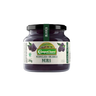 Mermelada De Moras Orgánica Campo Claro 270g Mermelada De Moras Orgánica Campo Claro 270g