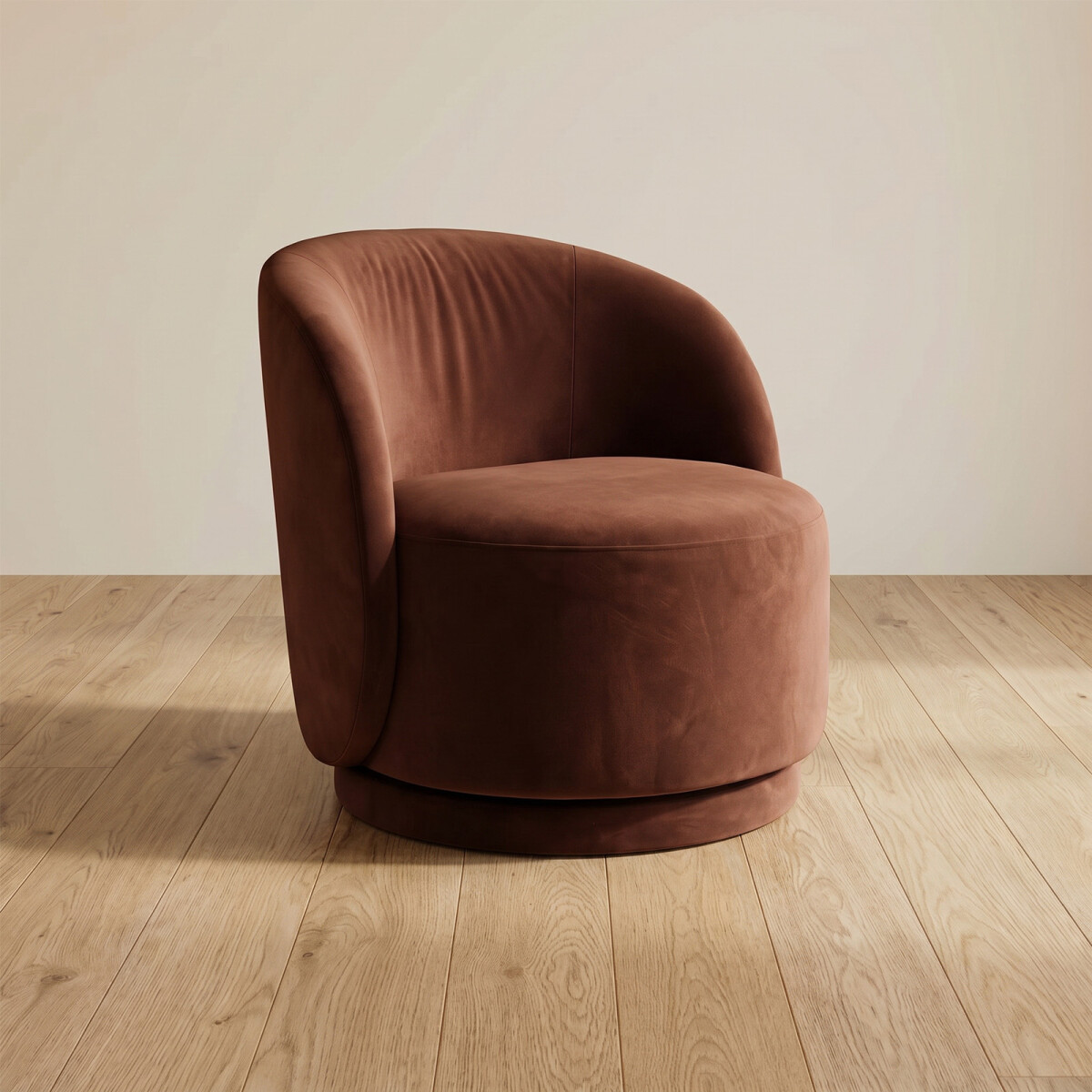 BUTACA GIRATORIA - 1 CUERPO TELA ROJO UMI BORDEAUX 