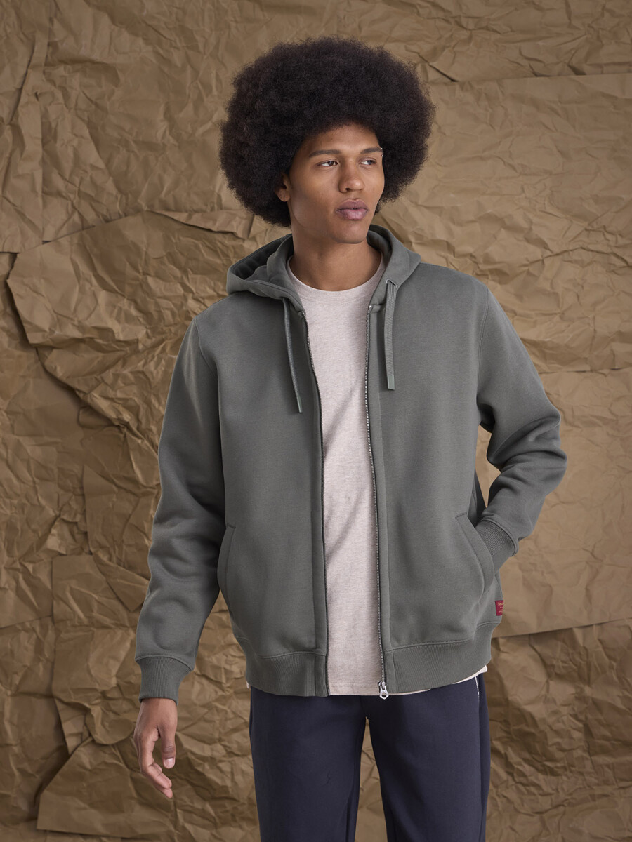 FLEECE CHESTA - VERDE MILITAR 