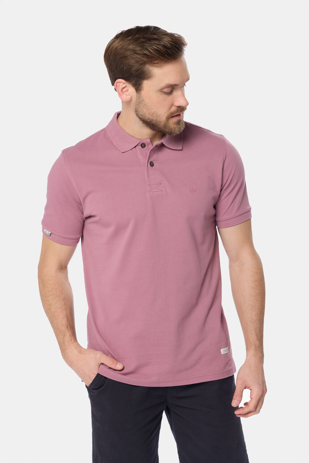 REMERA POLO PIQUE LISA Rosado