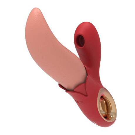 Vibrador 2 en 1 Lengua y Succionador de Clítoris Vibrador 2 en 1 Lengua y Succionador de Clítoris