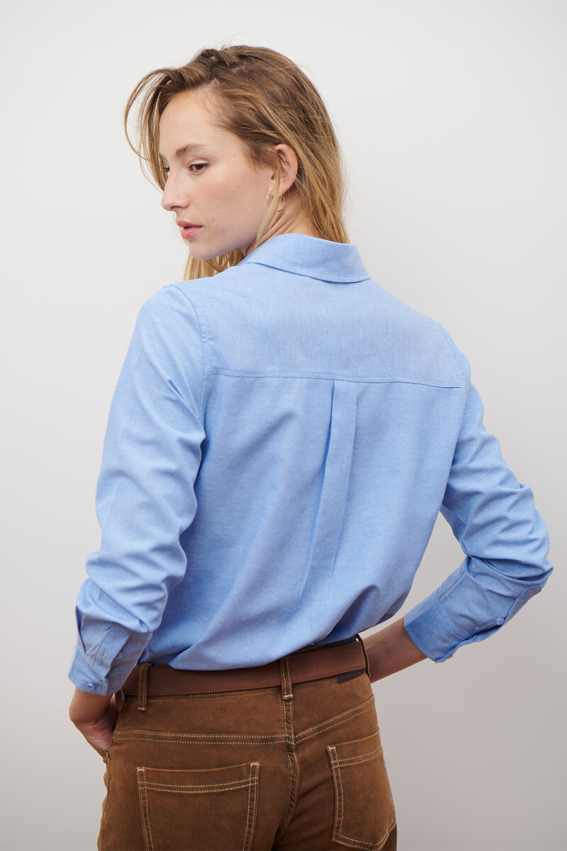 CAMISA OXFORD AZUL