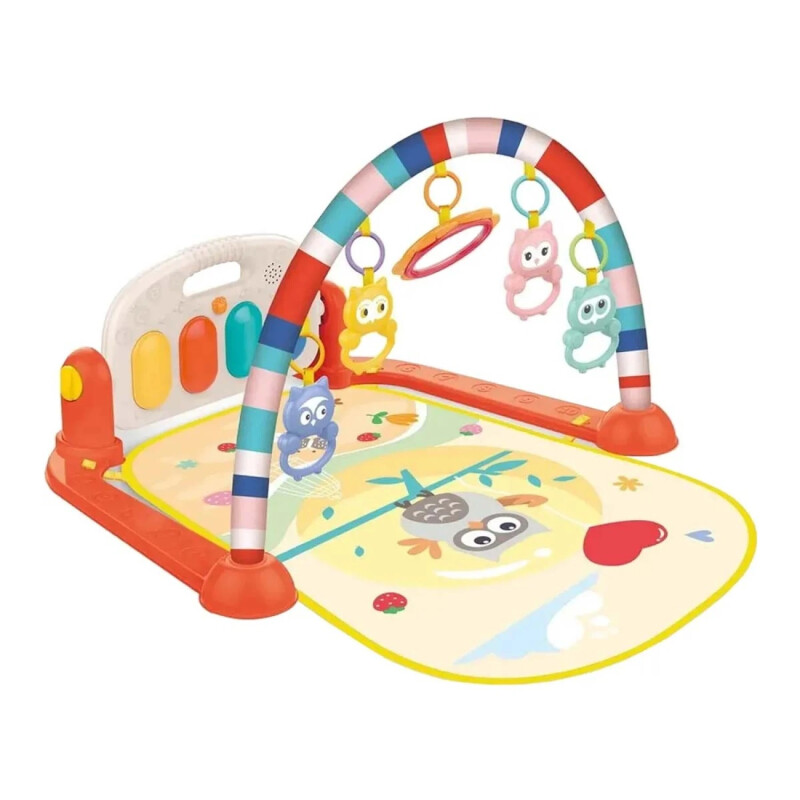 Gimnasio Alfombra de Juegos con Piano Musical Bebé Huanger - Naranja Gimnasio Alfombra de Juegos con Piano Musical Bebé Huanger - Naranja