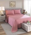Juego Colcha y Funda Piquet Dohler 2 Plaza 100% Algodón Rosa