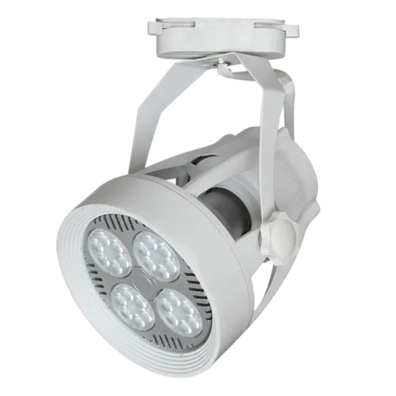 CABEZAL P/ RIEL MONOFASICO PAR30 ABIERTO BLANCO D112 L145 CABEZAL P/ RIEL MONOFASICO PAR30 ABIERTO BLANCO D112 L145