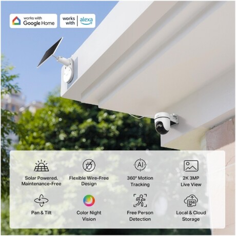 Kit De Cámara De Seguridad TP-LINK Tapo C610Kit Pan/Tilt Alimentado Por Energía Solar Kit De Cámara De Seguridad TP-LINK Tapo C610Kit Pan/Tilt Alimentado Por Energía Solar