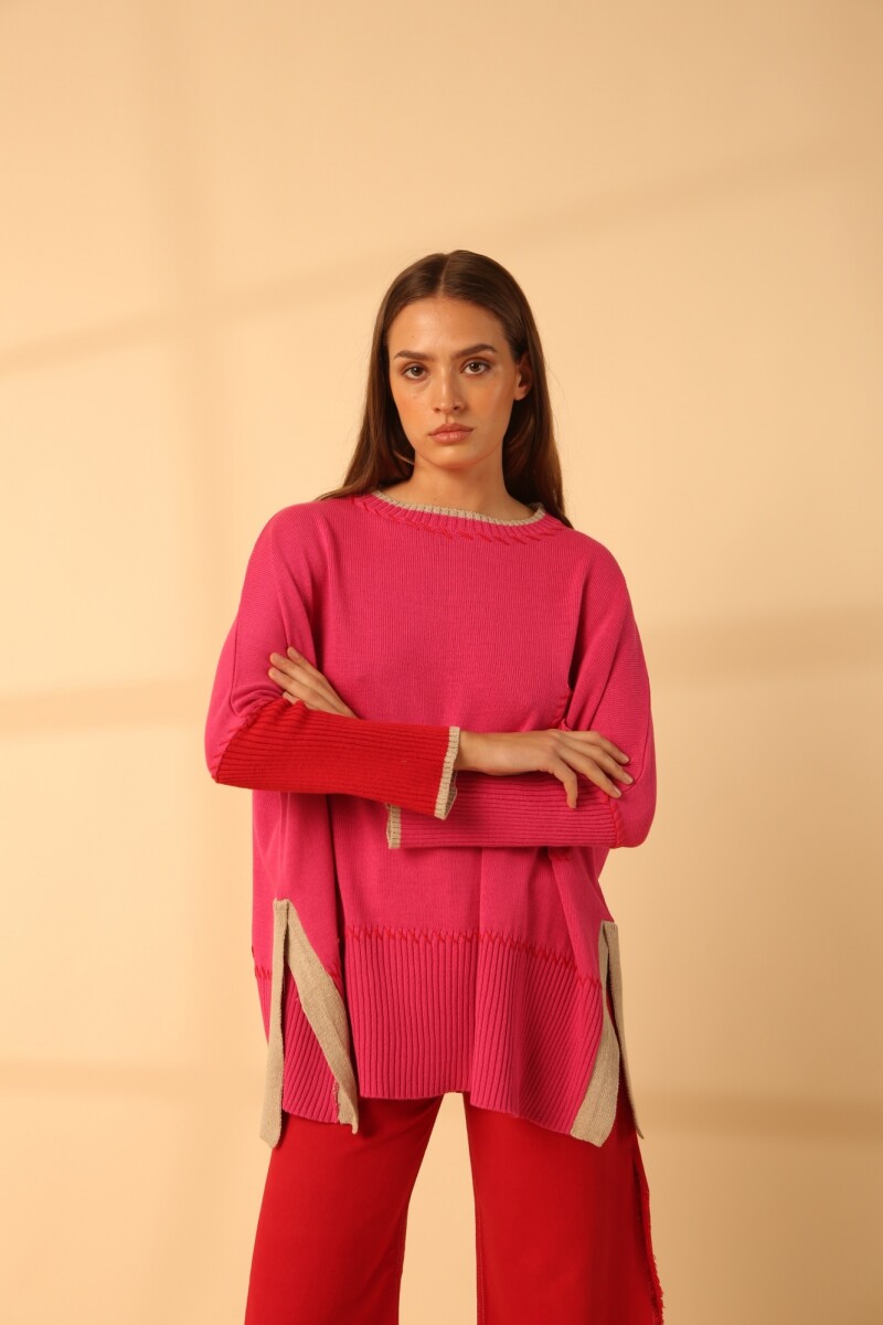 BUZO PAMELI POQUET Fucsia